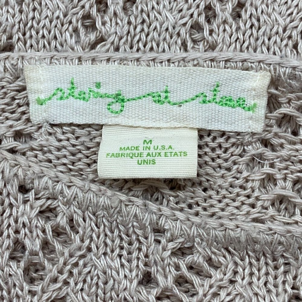 Staring at Stars Tan Crocheted Top - Picture 4 of 6